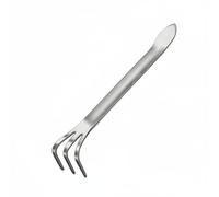 Wsymxuo Râteau à Terre Épaisse Multifonction Petit Râteau en Acier Inoxydable Une Seule Pièce Moulée Outil Bonsaï en Métal pour Jardin Légumes