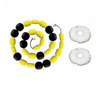 Wsymxuo Training Rebounder Système de Déviation, Chaîne D Entraînement De Gardien De But, Jaune Et Noir, Version Allongée 4M, 1.9KG