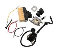 WT-286 Kit carburateur pour tronçonneuse 1123 160 1650 pour modèles MS210 MS230 MS250 021 023 025 avec filtre à air, bobine d'allumage, conduite de carburant et d'huile