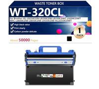 WT-320 ac de Récupération de Toner Usagé Compatible pour Brother HL-L8250CDN L8350CDW L8350CDWT L9200CDWT MFC-L8600CDW Imprimantes, 50000 Pages,Black-1 Pack