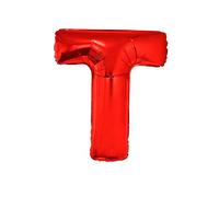 WT Ballon gonflable 40 cm Lettre T Rouge
