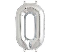 WT Ballon gonflable chiffres 40 cm (0, argent)