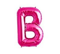 WT Ballon gonflable en forme de lettre de 40 cm (B, Rose)