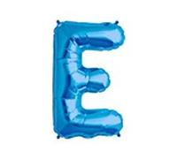 WT Ballon gonflable Lettre E Bleu 40 cm