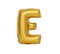 WT Ballon gonflable Lettre E Doré 40 cm