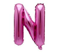 WT Ballon gonflable Lettre N Rose 100 cm