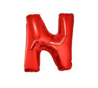WT Ballon gonflable Lettre N Rouge 40 cm