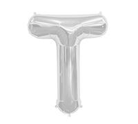 WT Ballon gonflable Lettre T 40 cm Argenté