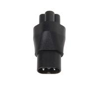 WT-DDJJK Convertisseur de Prise, IEC 320 C5 3 Broches Femelle vers C8 2 Broches mâle convertisseur Adaptateur d'alimentation