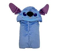 Disney Homadict - Plaid à Capuche Stitch- 120x150cm - Doux & Confortable Licence Officielle