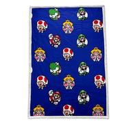 WT&T Couverture sherpa Mario, Yoshi, Peach - 100 x 150 cm