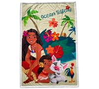WT&T Couverture sherpa Vaiana Sœurs de l'océan - 100 x 150 cm