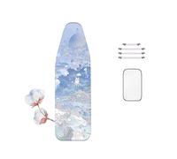 WTAIS Extra Large - Housse de Table à Repasser Universelle, Plus éPaisse - Couverture de Table à Repasser Design 2 Plis, Motif Rendu Rose, avec 4 Attaches de Fixation pour Table à Repasser à Vapeur