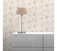 WTD Mantiburi M1-No.3824 Papier peint Motif fleurs Juliano Crème Marron Floral Naturel