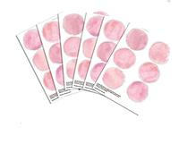 WTD Sticker mural à pois Motif aquarelle Rose 36 pois 6 cm