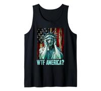 WTF America Statue de la Liberté pleurant Vieilli Débardeur