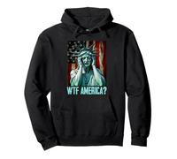 WTF America Statue de la Liberté pleurant Vieilli Sweat à Capuche