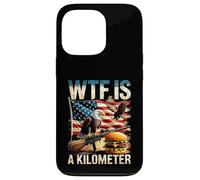 WTF est un pistolet à hamburger American Eagle patriotique amusant d'un kilomètre Coque pour iPhone 13 Pro