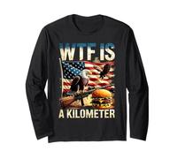 WTF est un pistolet à hamburger American Eagle patriotique amusant d'un kilomètre Manche Longue