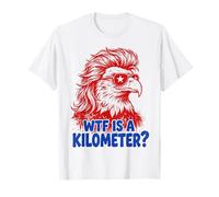 WTF is A Kilometer Funny Patriotic Eagle USA Humor T-Shirt