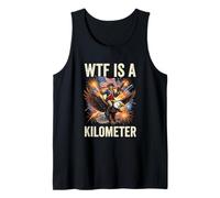 WTF is A Kilometer Patriotic Eagle Humour Débardeur