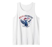 WTF is A Kilometer Patriotic Eagle Humour Débardeur