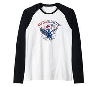 WTF is A Kilometer Patriotic Eagle Humour Manche Raglan