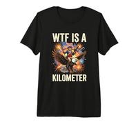WTF is A Kilometer Patriotic Eagle Humour T-Shirt Haut de Gamme
