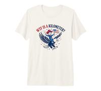 WTF is A Kilometer Patriotic Eagle Humour T-Shirt Haut de Gamme
