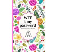 WTF Is My Password Book With Alphabetical Tabs: Pink Small password keeper book for seniors, Women & Girls With Subscription Tracker. Perfect For Mother's Day and Mom Birthday Gift