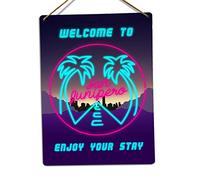 Wtf | Welcome To San Junipero | Twine - Plaque murale en métal Art Inspirational