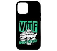 WTF Where's The Ferry Funny Summer Island Voyage Sea Humour Coque pour iPhone 12 mini