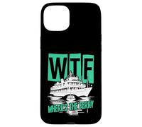 WTF Where's The Ferry Funny Summer Island Voyage Sea Humour Coque pour iPhone 15 Plus