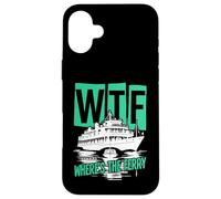 WTF Where's The Ferry Funny Summer Island Voyage Sea Humour Coque pour iPhone 16 Plus