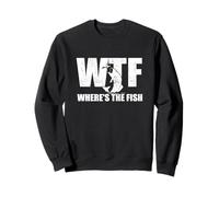 WTF Where's The Fish Cadeaux de pêche Amusants pour Homme Fête des pères Sweatshirt