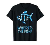 WTF Where's The Fish Eau de pêche pour homme Motif camouflage T-Shirt