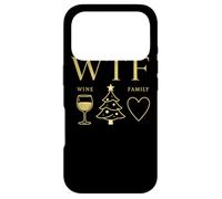 WTF Wine Tree Family - Design Noël Drôle Vin Sapin Famille Coque pour iPhone 17 Pro