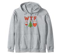 WTF Wine Tree Family - Design Noël Drôle Vin Sapin Famille Sweat à Capuche