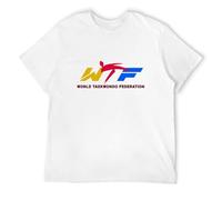 WTF World Taekwondo Federation Logo Martial Arts Men's T-Shirt T-Shirt White S