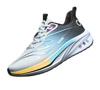 Wtharosa Chaussures de Course Grande Taille Unisexes Légères Respirantes Semelle Amortie Design Tendance pour Sport et Jogging,Bleu,47 EU