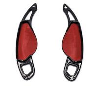 WTIXCRQ Compatible avec Jaguar pour XF pour F-Pace pour Type X760 X250 X260 X761 X351 Autocollants De Volant De Voiture ABS Levier De Vitesse De Sport De Voiture Voiture Volant(Pearl Black)