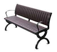 WTJDCCY Banc de Jardin 3 Places avec Dossier et Structure en Fonte, Capacité de 500 kg, Banc Extérieur pour Terrasse, Patio et Entrée(180x53x73cm/71x21x29in)