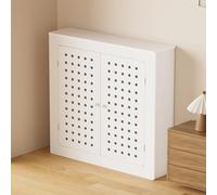 WTJDCCY Cache Radiateur Ajustable, Dissimule Les Tuyaux, Couvre Radiateur Ventilés, Imperméables, étagère Rangement pour Le Chauffage de Votre Intérieur(80x80x20cm/31x31x8in)