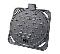 WTJDCCY Couvercle Fosse Septique et Cadre Rond, Couvercle de Regard, Cadre Métallique Boulonné, Matériau en Fonte Ductile, Plaque Egout pour Garage, Parking et Sol en Béton