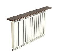 WTJDCCY Etagere Radiateur à Poser sans Percer, Étagère Murale Bois, Cache Radiateur avec Revêtement Aluminium au Dos pour Salon, Chambre ou Cuisine(Black,120x16cm/47x6in)