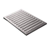 WTJDCCY Grille de Drainage, Couvercle de Regard, Grille Caniveau Exterieur, Trous de Drainage, Conception Antidérapante Encastrée, Acier Inoxydable 304 pour Cour, Trottoir(30x58x2.5cm/12x23x1in)