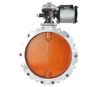 WTKFXVYHU Vanne Papillon pneumatique DN250 DN300 en Alliage d'aluminium for réservoir, silo, vanne de Ventilation de décharge