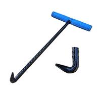 WTLONBF Crochet de Regard antidérapant avec poignée en Caoutchouc en Forme de T - Extracteur de Regard en Acier épais de 35 pour Un Levage Facile des grilles de Drainage et des couvercles de Regard