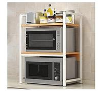 WTLONBF Étagère de comptoir de Cuisine, Support à 3 Niveaux pour Four à Micro-Ondes, étagère de Rangement pour Grille-Pain (B)