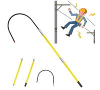 WTLONBF Perche de Sauvetage d'urgence - Crochet de Traction de sécurité de 2 m pour électriciens - Équipement Essentiel pour Les interventions d'urgence en Cas d'urgence électrique